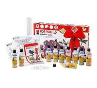 Peinture pour fenêtres - MARABU - FUN & FANCY - Set pour enfants - Couleurs vives - Facile à utiliser