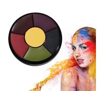 Peinture pour le corps du visage - Palette de maquillage de peinture de visage,Palette de maquillage d'Halloween, lavable et sûre, non allergène, activée à l'eau, pour théâtre d'art, fêtes Soydan