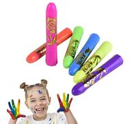 Peinture Pour Le Visage - Bâtons De Peinture Corporelle, Peintures Néon UV À 6 Packs | Glow In The Dark Face Paint Pour Les , Kit De Maquillage Sûr Et Lavable Pour Le Jeu De Rôle De Tatouage De