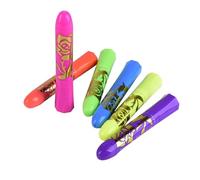 Peinture Pour Le Visage - Couleurs De Crayon De Sécurité , Kit De Marqueur De Peinture Néon Vif | Bâtons De Coloriage De Peau Fluorescente, Outil De Dessin De Visage Lavable, Maquillage Pour En