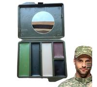 Peinture Pour Le Visage De Chasse - 7x6x2cm Peinture Pour Le Visage Huile De Camouflage | PeintureFaciale De Chasse Au Camouflage | FacePaint - Peintures De Maquillage Longue Durée, Anti-éblouissante