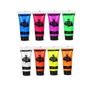 Peinture pour le visage qui brille dans le, 10 ml, peinture pour le corps, fluorescente, UV, lumière noire, néon, pour l'art, corps multicolore