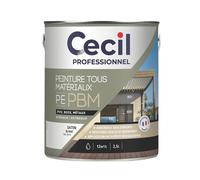 Peinture pour maçonnerie blanc lisse Cecil Professional 2,5L