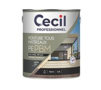 Peinture pour maçonnerie noire lisse 2,5L Cecil Professional