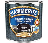 Peinture pour métal Hammerite Straight to Rust noir martelé 0 25 L