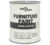 Peinture pour meubles d'intérieur - vidaXL - Blanc - 10x10x12 cm - Sans odeur - Séchage rapide - À base d'eau