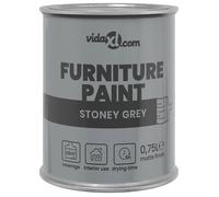 Peinture pour meubles d'intérieur - vidaXL - Gris - 10x10x12 cm - Séchage rapide - Sans odeur - Écologique