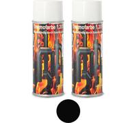 Peinture pour moteur Peinture pour échappement Peinture réfractaire Peinture pour four 1200°C Noir Peinture pour poêle à bois 2x