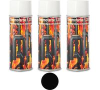 Peinture pour moteur Peinture pour échappement Peinture réfractaire Peinture pour four 1200°C Noir Spray Cheminée 3x