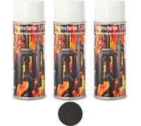 Peinture pour moteur Peinture pour échappement Peinture réfractaire pour four 1200°C Gris fonte Spray 3 x boîtes