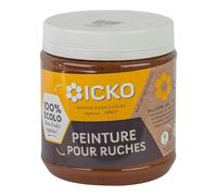 Peinture pour Ruches Icko, 1L, Marron, à Base d'Huiles Végétales, Sans Danger pour les Abeilles