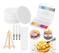 Peinture pour tissu gonflé - Stylo de dessin à bulles, peinture 3D sur toile éponge, fournitures d'art pour extérieur, fête, voyage, famille, fenêtre, meubles, école, maison, démonstrations