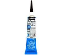 PEBEO Setacolor Tube de peinture 3D dimensionnelle pour tissu effet nacré Blanc 20 ml