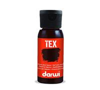 Peinture Pour Tissus - Brun Foncé - Opaque - Peinture À L'eau - Tex - Darwi - 50ml