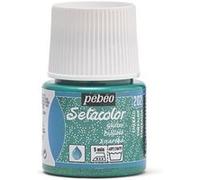 Peinture pour tissus - Emeraude pailleté - 202 - Pour tissus clairs - Pébéo - Setacolor - 45ml G