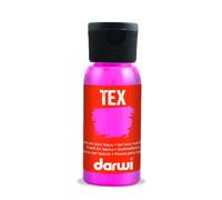 Peinture Pour Tissus - Rose Fluo - Opaque - Peinture À L'eau - Tex - Darwi - 50ml