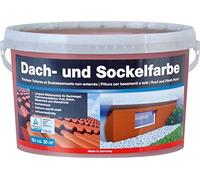 Peinture pour toiture et soubassement Baufan, rouge brique, 5 l | Résistante à l'abrasion | Résistante aux intempéries | Sans solvant et respirante | Diluable à l'eau | Pour l'intérieur et l'extérieur