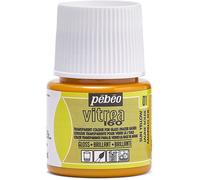 Pébéo – Peinture sur verre Vitrea 160°C transparente Jaune clair 45 ml