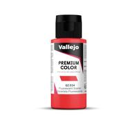 Vallejo Premium RC Couleurs Acrylique pour modélisme/aérographie 60 ML (62034 Scarlet Fluo)