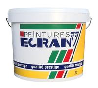 Peinture professionnelle acrylique, satin, intérieur et extérieur, pour murs, plafonds, ACRYL SATIN - ECRAN 77 15 litres Blanc