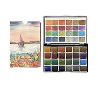 Peinture Professionnelle Aquarelle 24 Paillettes De Couleur Océan Se Solide Métallique Ensemble Pour Débutant Art Peinture Les Peintures Métalliques Lavables Les Artistes De