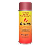Peinture Professionnelle Haute Température 900°c - Aérosol 400ml - Rouge Ref. 0991 - Haut Pouvoir Couvrant - Barbecue Braséro Four Poêle à bois Insert Cheminée Mécanique Auto Moto Radiateur ŠULCS BBQ®
