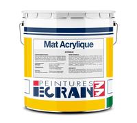 Peinture professionnelle mat, mur et plafond, intérieur, peinture opacifiante, sans odeur 4 litres Blanc