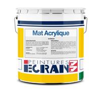 Peinture professionnelle mat, mur et plafond, intérieur, peinture opacifiante, sans odeur, Mat Acrylique ECRAN 77 4 litres