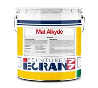 Peinture professionnelle mat, mur et plafond, intérieur, peinture opacifiante, sans odeur Mat Alkyde ECRAN 77 1 litre