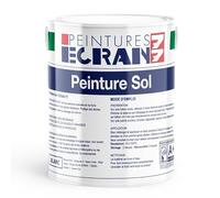 Peinture professionnelle, satin, intérieurs et extérieurs, protection et décoration des sols, blanc, HYDRO SOL 4 litres