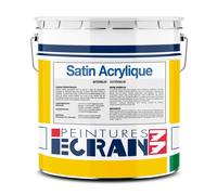 Peinture professionnelle satin, mur, plafond, boiserie, intérieur, peinture opacifiante, sans odeur, Satin Acrylique ECRAN 77 1 litre