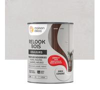 Peinture Relook bois MAISON DECO, gris cendre satine, 1 l