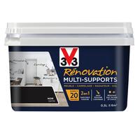 Peinture Rénov multi-supports Satin Noir Pot 0.5l