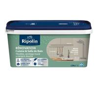 Peinture rénovation cuisine et salle de bain - Beige pierre - Satiné - Ripolin - 2L