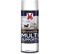 Peinture rénovation multi-supports - V33 - Aérosol 400 ml - Blanc - Satin - Buse spéciale