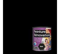 Peinture rénovation surface difficile, Direct sans sous-couche, carrelage, meubles de cuisine, radiateurs, électroménager, de MadeInNature (0.5 litre pour 3 m² en 2 couches, Noir) fabriqué par Reca