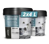 Peinture - REOXYL - Jovira - Acrylique - Mat - Blanc - 2x4 Litres