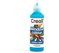 Peinture repositionnable pour vitres Creall Glass 80 ml - bleu turquoise Bleu G