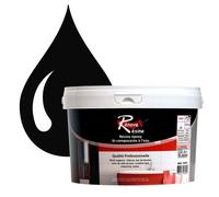 Peinture Résine 0.5L - Multisupport RAL 9005 - Noir foncé - Faïence, Carrelage, Douche, Baignoire - Kit d'application