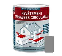 Peinture, résine d'étanchéité imperméabilisation terrasse circulable, balcon, sols extérieurs, béton, plusieurs coloris PROCOM 2.5 litres