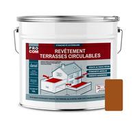 Peinture, résine d'étanchéité imperméabilisation terrasse circulable, balcon, sols extérieurs, béton, plusieurs coloris PROCOM 10 litres