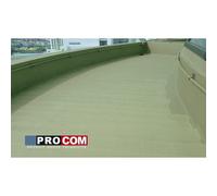 Peinture, résine d'étanchéité imperméabilisation terrasse circulable, balcon, sols extérieurs, béton, plusieurs coloris PROCOM 10 x 10L Vert clair (RAL 6021)