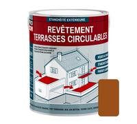 Peinture, résine d'étanchéité imperméabilisation terrasse circulable, balcon, sols extérieurs, béton, plusieurs coloris PROCOM 2.5 litres