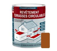 Peinture, résine d'étanchéité imperméabilisation terrasse circulable, balcon, sols extérieurs, béton, plusieurs coloris PROCOM 2.5 litres