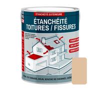 Peinture, résine d'étanchéité toiture, réparation tuiles, fissures, anti fuites, décore, protège 0.75 litres Paille