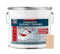 Peinture, résine d'étanchéité toiture, réparation tuiles, fissures, anti-fuites, décore, protège, plusieurs coloris PROCOM 10 litres Paille