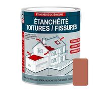 Peinture, résine d'étanchéité toiture, réparation tuiles, fissures, anti-fuites, décore, protège, plusieurs coloris PROCOM 0.75 litres