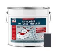 PRO COM Peinture, résine d'étanchéité toiture, réparation tuiles, fissures, anti-fuites, décore, protège, plusieurs coloris 10 litres