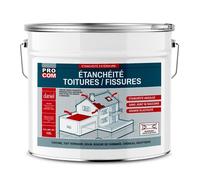 PRO COM Peinture, résine d'étanchéité toiture, réparation tuiles, fissures, anti-fuites, décore, protège, plusieurs coloris 10 litres