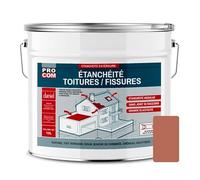 Peinture, résine d'étanchéité toiture, réparation tuiles, fissures, anti-fuites, décore, protège, plusieurs coloris PROCOM 10 litres